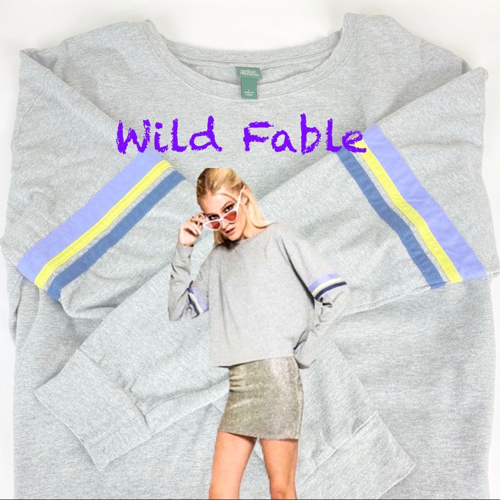 Wild Fable Cropped Long Sleeve Top